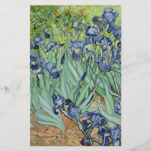 Van Gogh stilleben: Vas med Irises Brevpapper