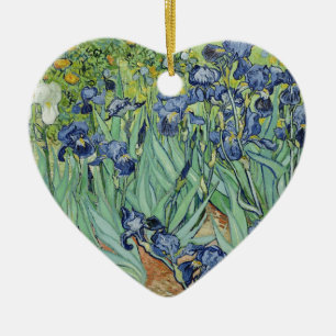 Van Gogh stilleben: Vas med Irises Julgransprydnad Keramik