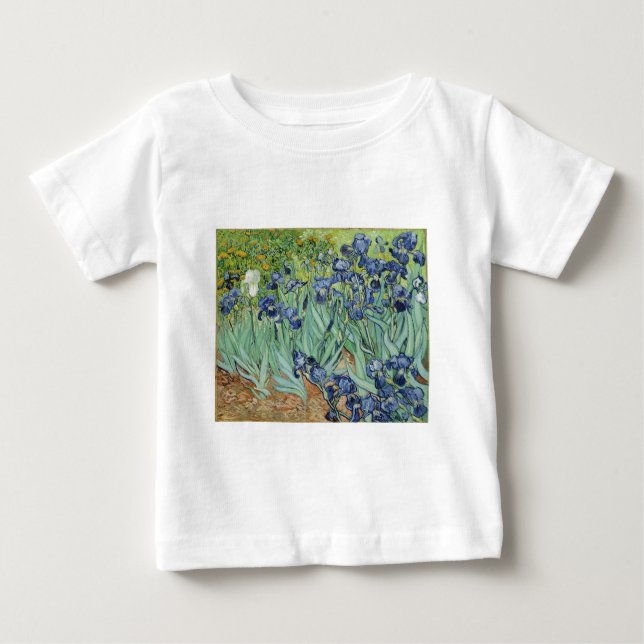 Van Gogh stilleben: Vas med Irises T Shirt (Framsida)