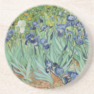Van Gogh stilleben: Vas med Irises Underlägg Sandsten