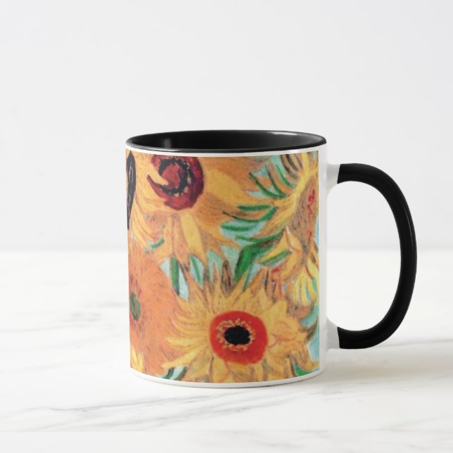 Van Gogh - Stilleben Vas Med Tolv Solrosor Mugg (Höger)