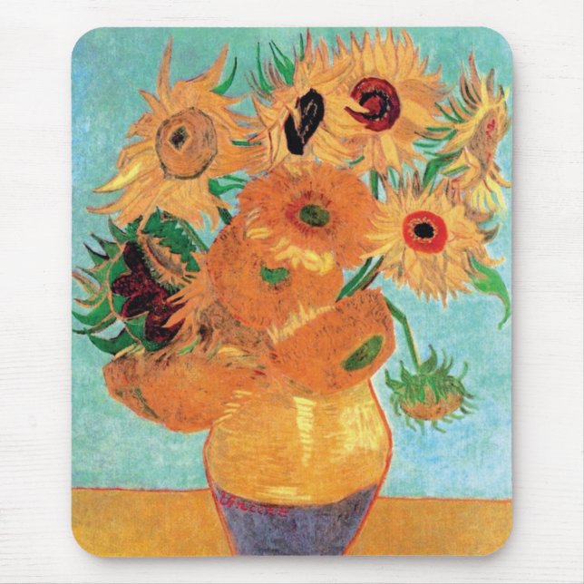 Van Gogh - Stilleben Vas Med Tolv Solrosor Musmatta (Framsidan)