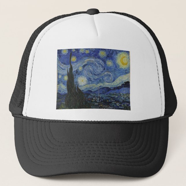 Van Gogh Stjärnenatt Keps (Framsida)