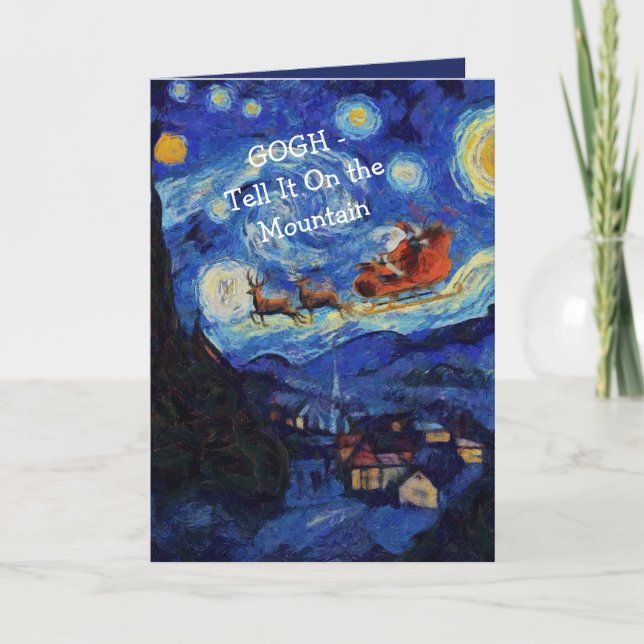 Van Gogh Stjärnenatt S:t Nikolaus i St Remy Kort (Framsida)