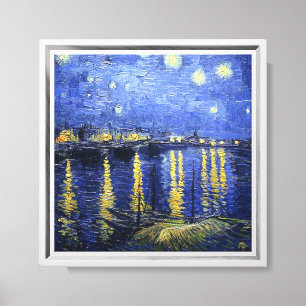 Van Gogh - Stjärnenatt vid Rhône Canvastryck