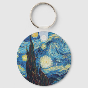 Van Gogh Stjärniga Natt Klassisk Impressionism Kon Nyckelring