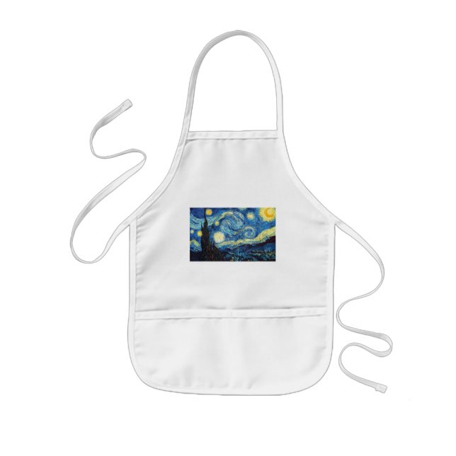 Van Gogh Stjärnklar Natt Fred Kärlek Öde Förkläde (Framsidan)