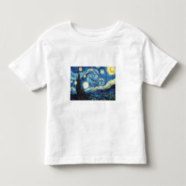 Van Gogh Stjärnklar Natt Fred Kärlek Öde T-shirt