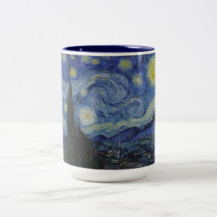 Van Gogh Stjärnklar Natt Två-Tonad Mugg