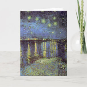 Van Gogh Stjärnkväll över Rhône Kort