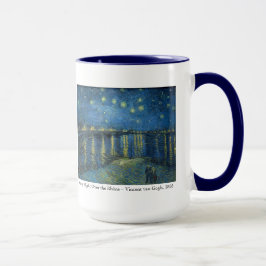 Van Gogh Stjärnkväll Tacksamhet Konstnärlig Uppmun Mugg