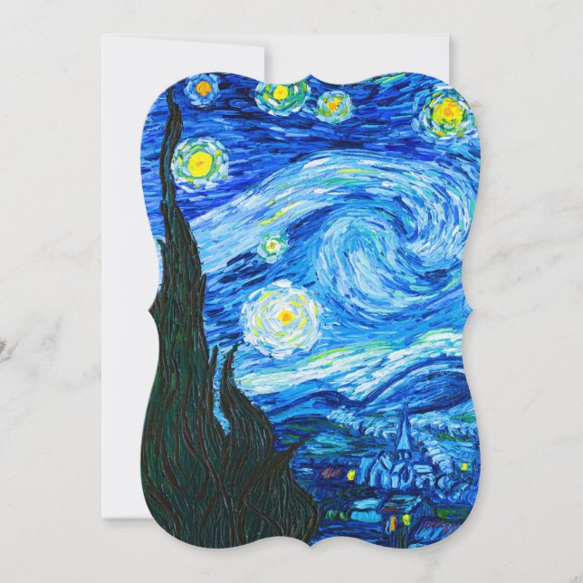 Van Gogh Stjärnkvälls-kort (Framsida)