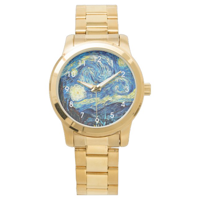 Van Gogh - Stjärnnatt Armbandsur (Framsida)