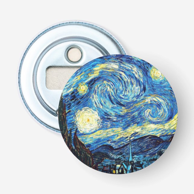 Van Gogh - Stjärnnatt Flasköppnare (Framsidan)