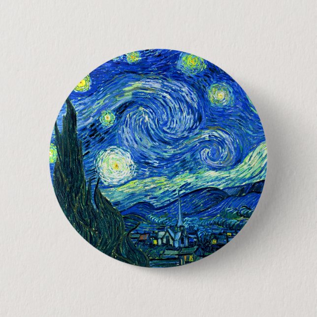 van gogh stjärnnatt knapp (Framsida)