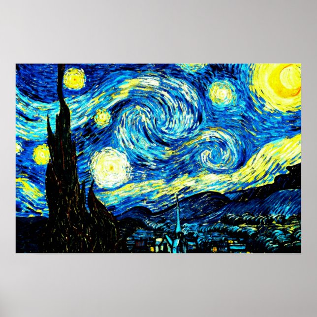 Van Gogh - Stjärnnatt Poster (Framsidan)