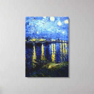 Van Gogh - Stjärnnatt vid Rhône 2020 Canvastryck