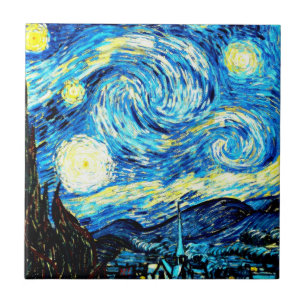 Van Gogh: Stjärtkväll Kakelplatta