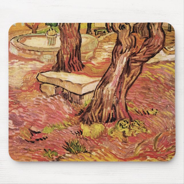 Van Gogh Stone Bench in Garden, St Paul Hospital Musmatta (Framsidan)