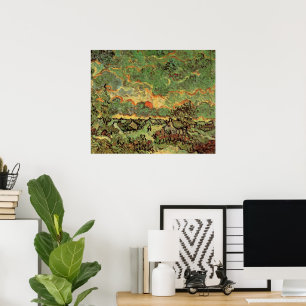 Van Gogh Stugor Cypreser Minne av norr Poster