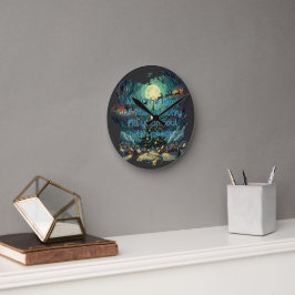 Van Gogh Style Acrylic Wall Clock Rund Klocka