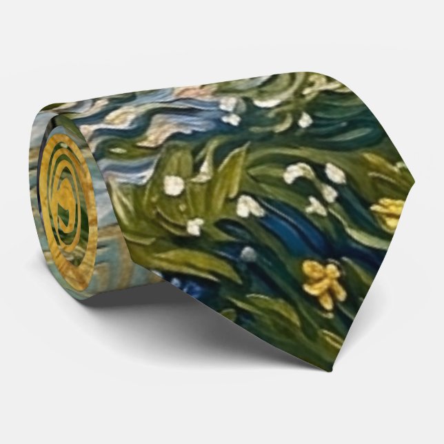 Van Gogh Style Almond Orchard Sunlit Blossom Fine  Slips (Rullad)