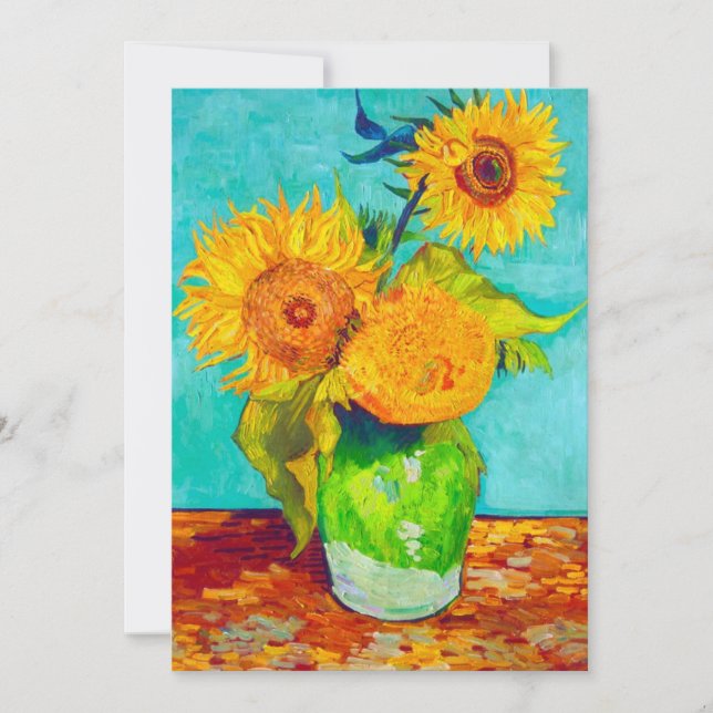Van Gogh SunblommCard (Framsida)
