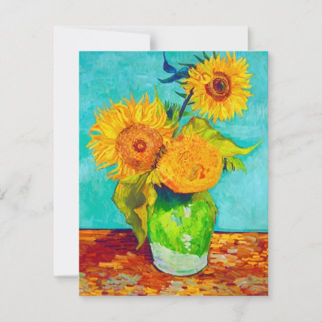 Van Gogh SunblommCard (Framsida)