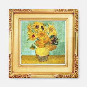 Van Gogh - Sunblommor - Art Magnet