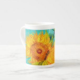 Van Gogh Sunblommor Benporslin Mugg