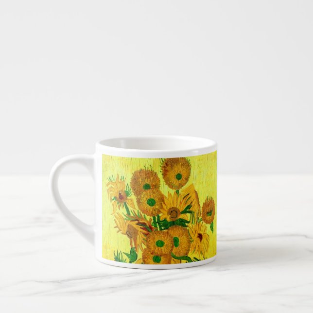 Van Gogh Sunblommor Espressomugg (Vänster)