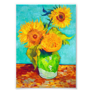 Van Gogh Sunblommor Fototryck