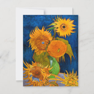Van Gogh Sunblommor Inbjudningar