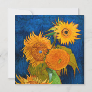 Van Gogh Sunblommor Inbjudningar