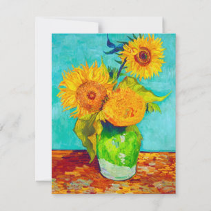 Van Gogh Sunblommor Inbjudningar