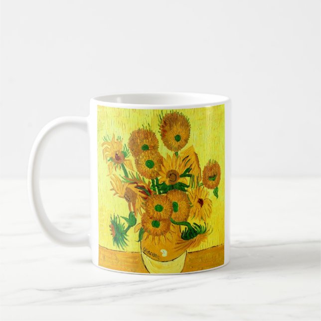 Van Gogh Sunblommor Kaffemugg (Vänster)