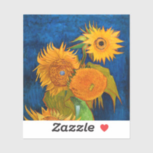 Van Gogh Sunblommor Klistermärken