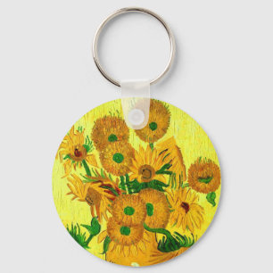 Van Gogh Sunblommor Nyckelring