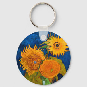 Van Gogh Sunblommor Nyckelring