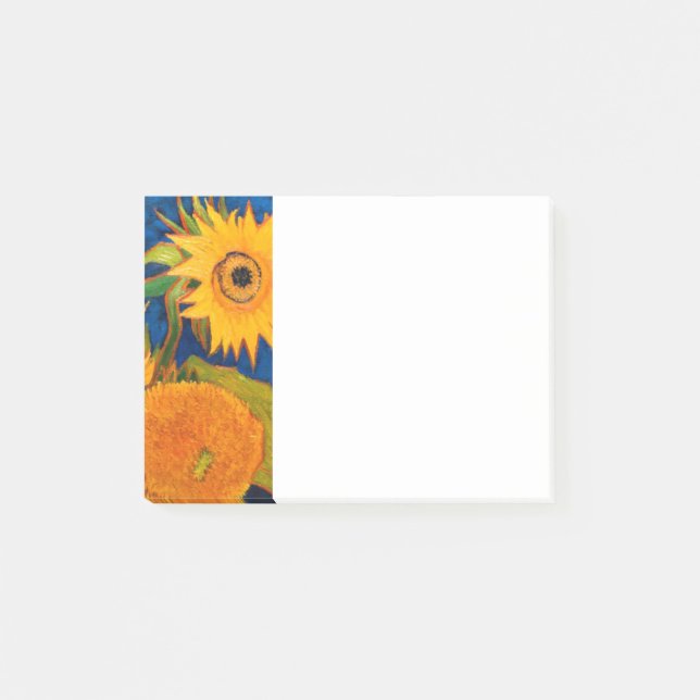 Van Gogh Sunblommor Post-it Block (Framsida)
