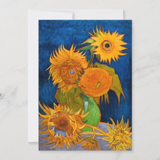 Van Gogh Sunblommor Spara Datumet (Framsida)