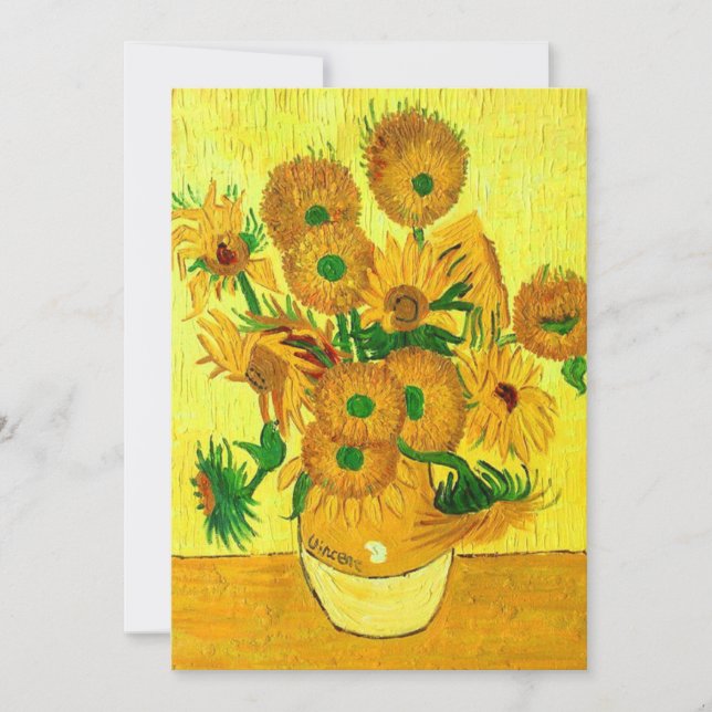 Van Gogh Sunblommor Spara Datumet (Framsida)