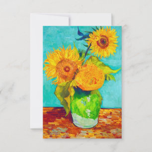 Van Gogh Sunblommor Spara Datumet