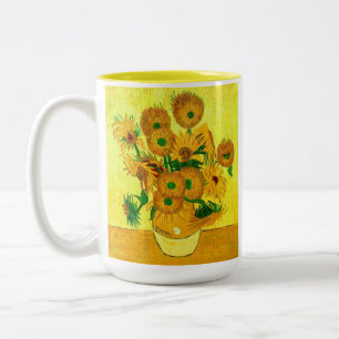Van Gogh Sunblommor Två-Tonad Mugg