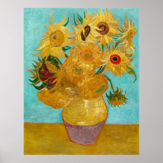 Van Gogh Sunblommor | Van Gogh Wall Art | POSTER