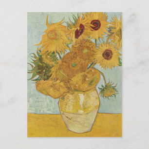 Van Gogh Sunblommor Vykort