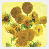 Van Gogh Sunblommors Stickers