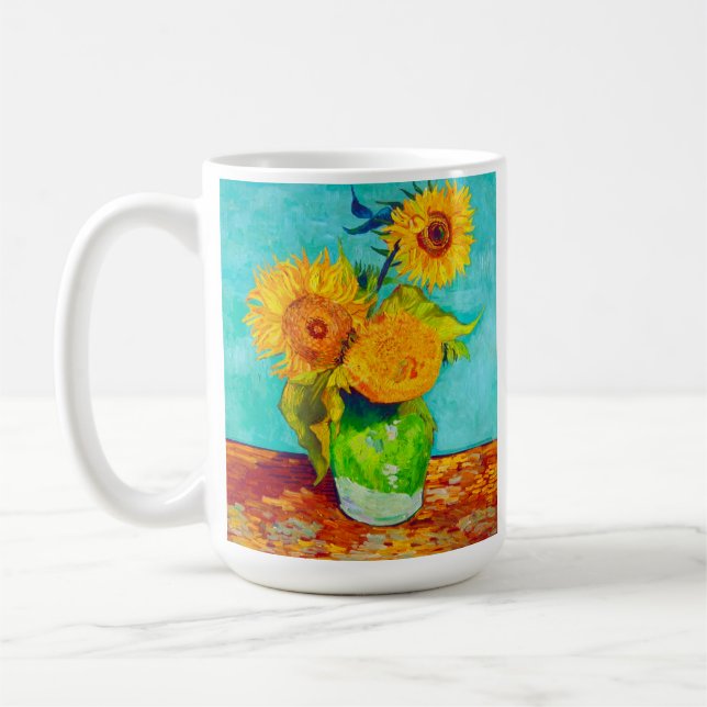 Van Gogh Sunflowers  Kaffemugg (Vänster)