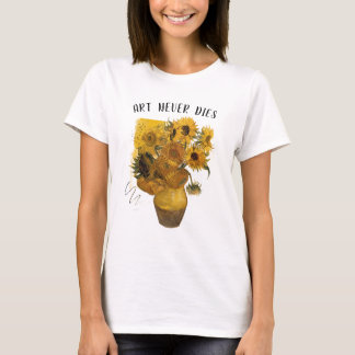 Van Gogh Sunflowers Konstnärlig Blommig Street T-S T Shirt