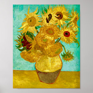Van Gogh Sunflowers  Poster